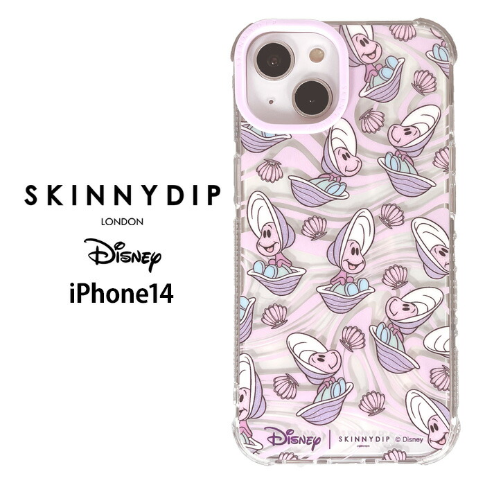 メール便 iPhone14 ディズニー ベビーオイスター x SKINNYDIP TPU クリア ケース カバー スキニーディップ ソフト ソフトケース クリアケース ふしぎの国のアリス ヤングオイスター アイフォン iPhone 14 6.1inch 2眼 iPhone14ケース スマホカバー スマホケース ss-ma02819画像