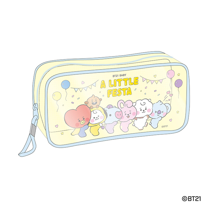 エンスカイ Bt21 キャラクター Mang Tata クリアペンケース 透明 Chimmy Koya グッズ Shooky Ensky Rj クリア 筆箱 Cooky ビーティーイシビル