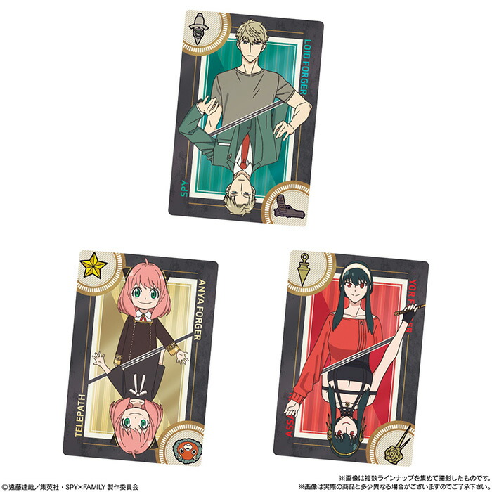 Bandai Candy コレクション カード入り ウエハース ファミリー Spy Family カード バンダイ スパイ 個入り Box アーニャ カード付