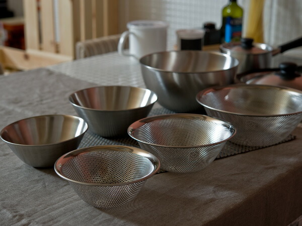楽天市場 柳宗理 Yanagi Sori ステンレスボール ストレーナー 6個セット 16 19 23cm アドキッチン アドキッチン