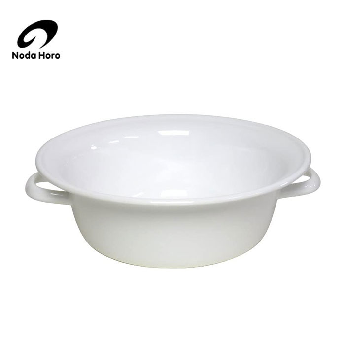 楽天市場】野田琺瑯 野田ホーロー 洗面器 全白 ホーロー容器 のだ