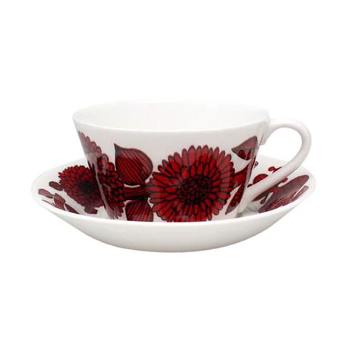 グスタフスベリ 赤いことアスター Gustavsberg  RED ASTER お茶優勝杯\u0026平円盤 495-08 3 刷り直す版 並行輸入品