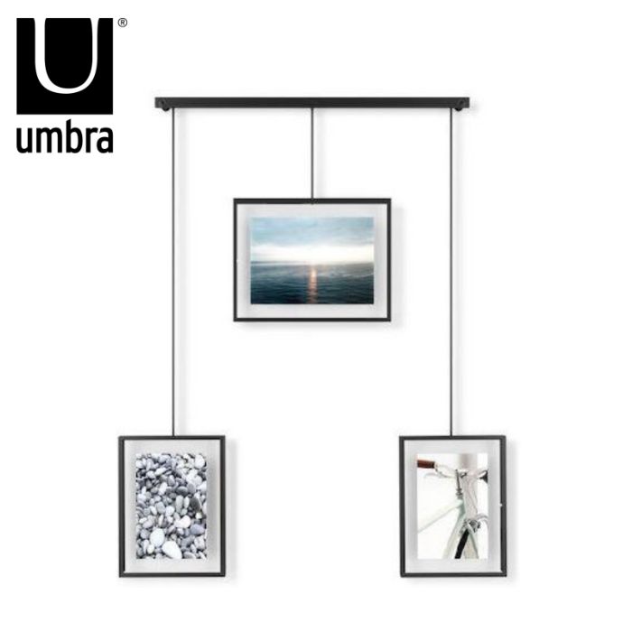 アンブラ Umbra イグジビット 3フォトディスプレイ ブラック 21016057040 写真立て　飾り　インテリア　おしゃれ　インテリア