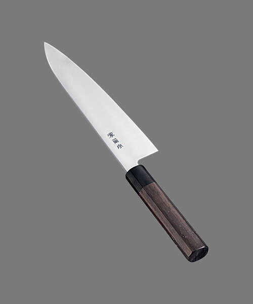 堺菊守 和式 牛刀(両刃)紫檀柄 21cm 包丁牛刀包丁｜アドキッチン