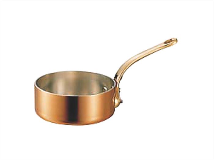 銅極厚浅型片手鍋 真鍮柄 21cm 送料無料