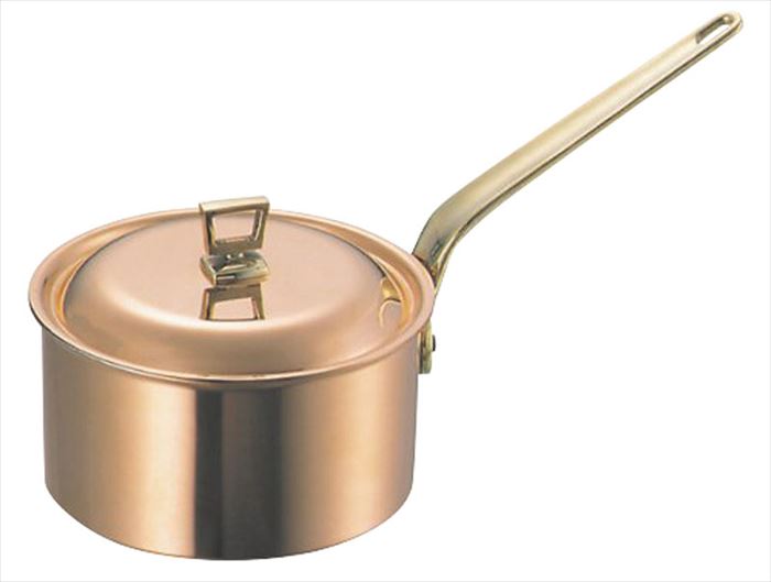 銅片手鍋 深型 蓋付 18cm 送料無料