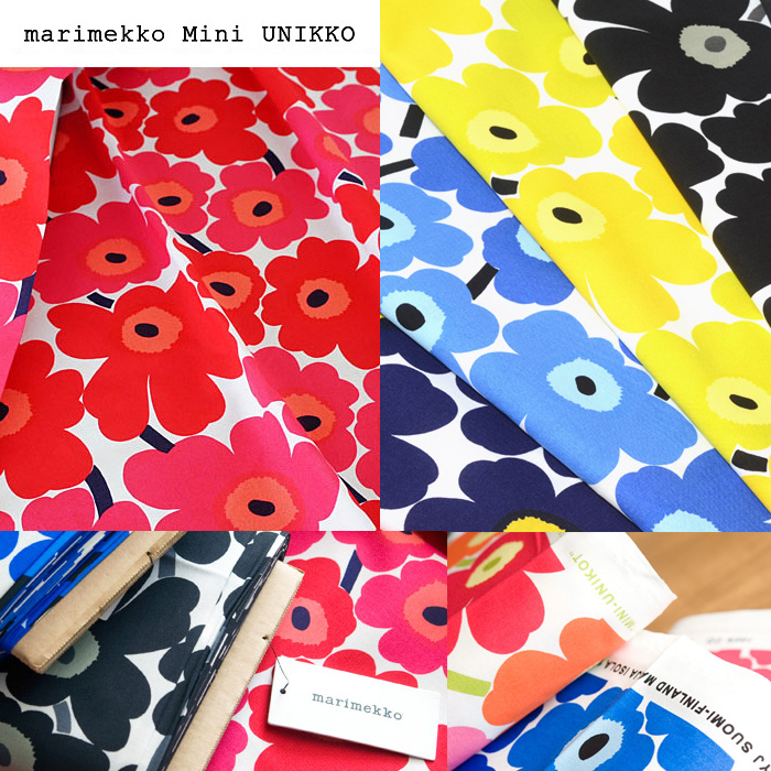 楽天市場 数量3以上でご注文ください マリメッコ 生地 ミニウニッコ Mini Unikko 北欧 フィンランド Marimekko 1 5mまでメール便送料無料 アドキッチン