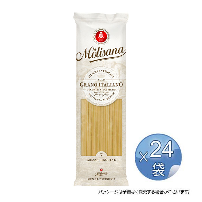 ラ・モリサーナ社 メッツェ・リングイネ・ブロンズ （ No.7） 500g 【24袋セット】【キャンセル・返品・交換不可】