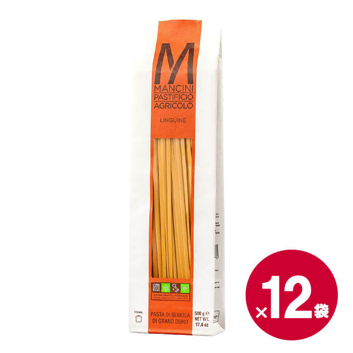 パスタ・マンチーニ リングイネ 500g×12袋 《food》 【 リングイネ イタリア Pastamancini Trenette 】【キャンセル・返品・交換不可】画像