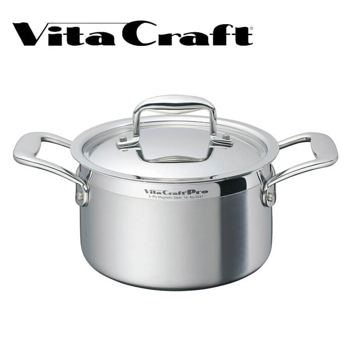 ステンレス鋼 ビタクラフト 労働者階級 両手なべ 18糎 No.0241 Vita Craft ステンレス鋼