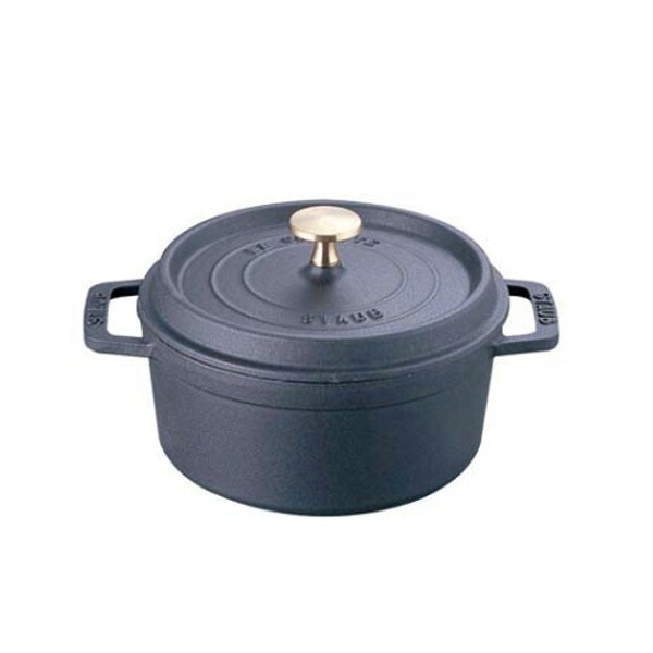 ストウブ ( staub ) ピコ・ココット ラウンド 30珊 黒 40509-863（40509-863）【30珊 /黒】 その他-鍋・フライパン-キッチン用品・食器・調理器具