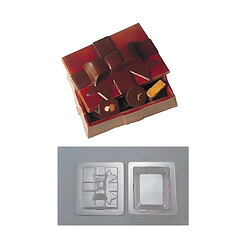 デコレリーフ チョコレートモルド ボックス型 EU-648 （EU-648）【 アドキッチン 】 14,463円