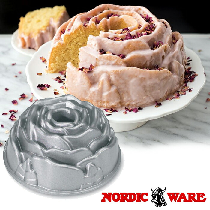 【楽天市場】ノルディックウェアー ローズパン No.54148（No.54148） 【 NORDIC WARE Rose Bundt Pan
