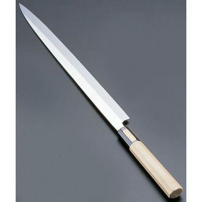 SA 佐文 本焼 鏡面仕上 蛸引 （木製サヤ付）（片刃） 30cm【30cm】