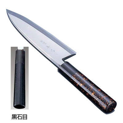 歌舞伎調和庖丁 忠舟 出刃 16.5cm 黒石目【黒石目】