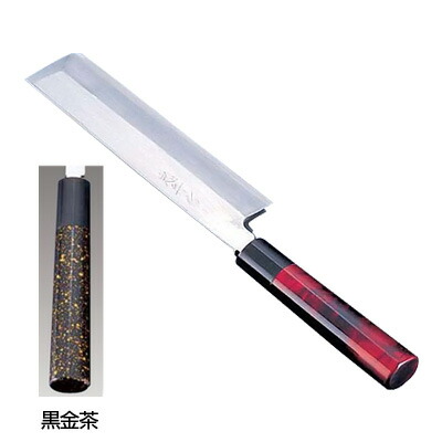 歌舞伎申し合わせまかない方 忠舟 薄刃 21糎 黒金茶【黒金茶】