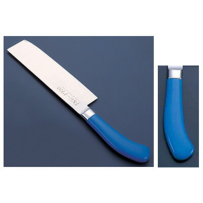 TKG PRO（プロ） 業務用 抗菌カラー庖丁 菜切庖丁（両刃） 18cm ブルー【ブルー】