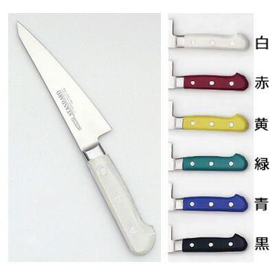 スタンダード 抗菌 プラ柄ツバ付シリーズ 骨スキ東 (片刃) 15cm 青 56018(56018)【青】|アドキッチン