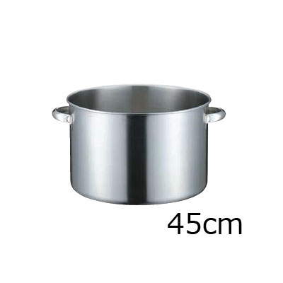 KO　19-0電磁対応半寸胴鍋 （蓋無）　45cm【 アドキッチン 】