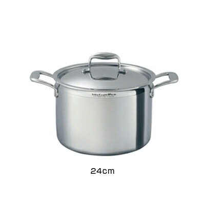 楽天市場】ビタクラフト ( VitaCraft ) プロ 外輪鍋 （蓋付） 24cm