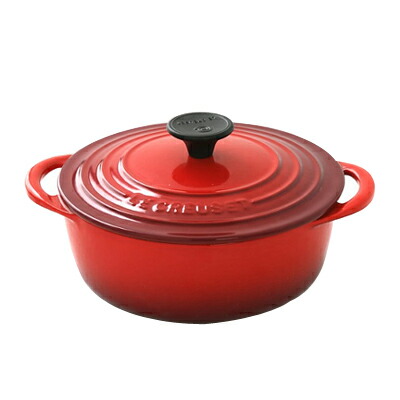 ル・クルーゼ ( LE CREUSET ルクルーゼ ) ココット・ビス ロンド 20糎 【C 赤いこと】【日本置き目売りわたす品】