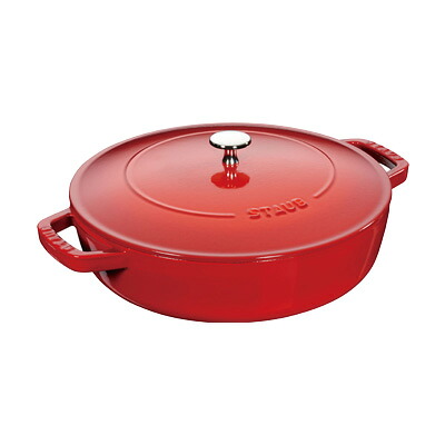 ストウブ staub ブレイザー ソテーパン 24cm 40511-475 チェリー 鋳物鉄 鋳物鍋 両手鍋 鍋 鋳物