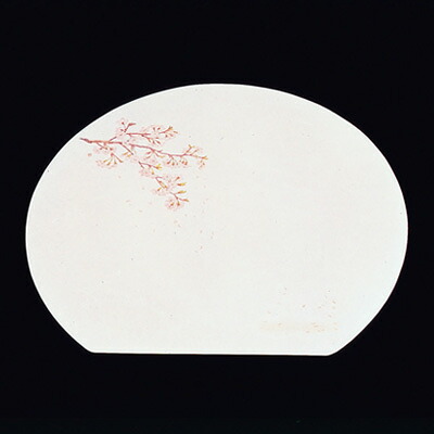 尺3半月枯淡懐石まっと（100枚入） 桜（2月～4月） 370×335mm( キッチンブランチ )