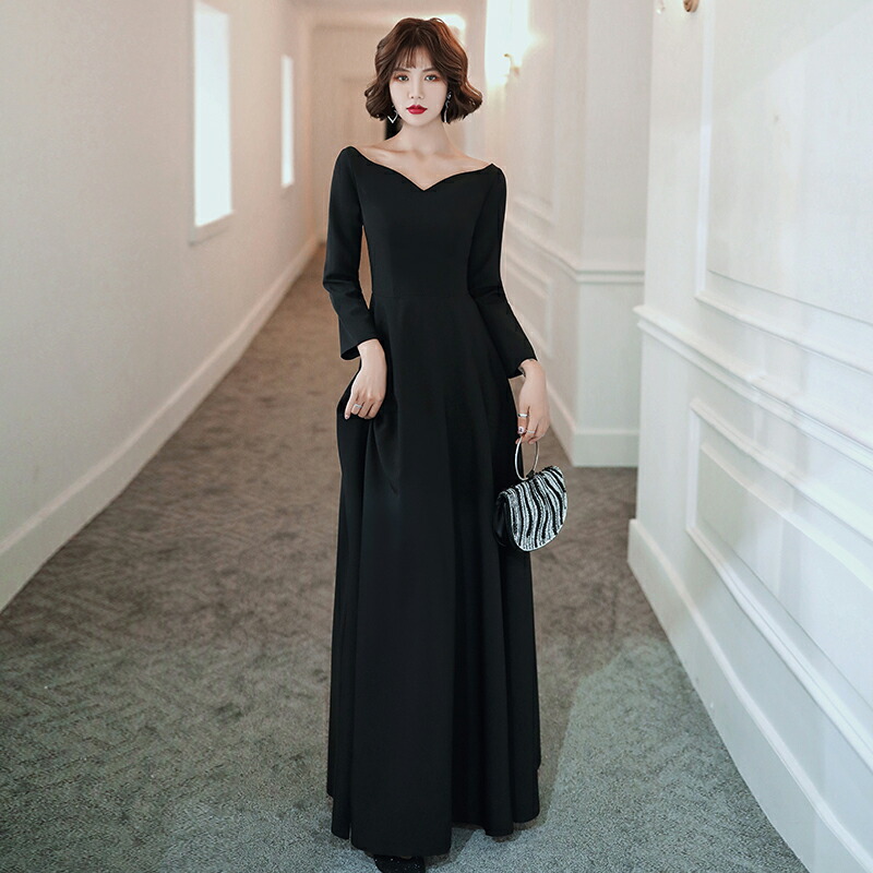 限定版 カラードレス 送料無料 Aライン コンサート イベント 挙式 ピアノ 小さいサイズ 発表会 ブライダル 披露宴 大きいサイズ 上品 服 フォーマル 演奏会 花嫁 二次会 結婚式 ウエディング パーティードレス 黒 ドレス