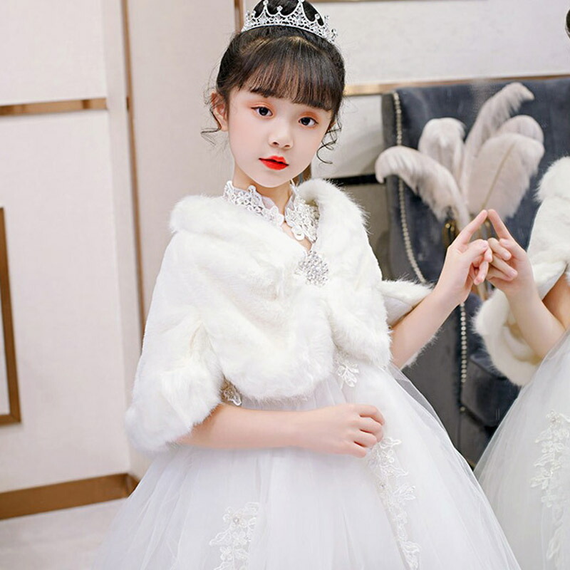 注目ブランドのギフト 子供 女の子 ボレロ フォーマル ショール ワンピース コート 子供服 長袖 結婚式 ピアノ発表会 パーティー 演奏会  あったかい キッズ おしゃれ ケープ ドレス ジャケット かわいい 七五三 送料無料
