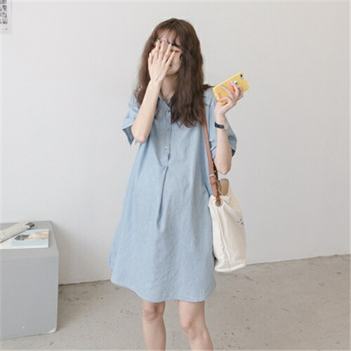 授乳服 ワンピース マタニティ服 春 夏 マタニティ 妊娠 出産 産前 産後 妊婦服 半袖 可愛い ママ ワンピース ワンピ カジュアル 大きいサイズ 人気 おしゃれ 送料無料 前開き Jaquemeng Com