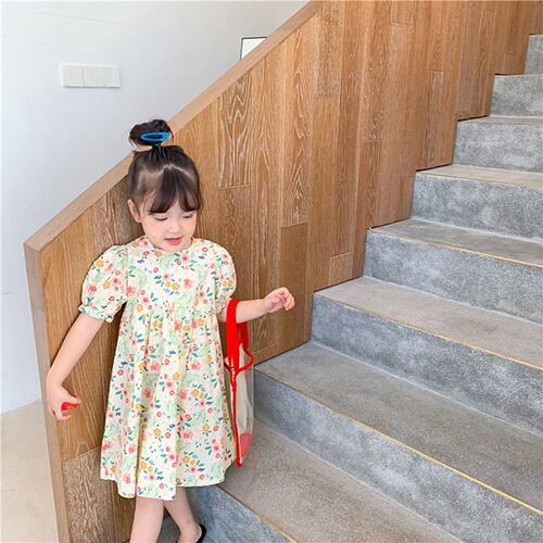 子供 ワンピース 子供服 膝丈 発表会 夏 キッズ Aライン 夏服 フォーマル 半袖 女の子 花柄 カジュアル ピアノ