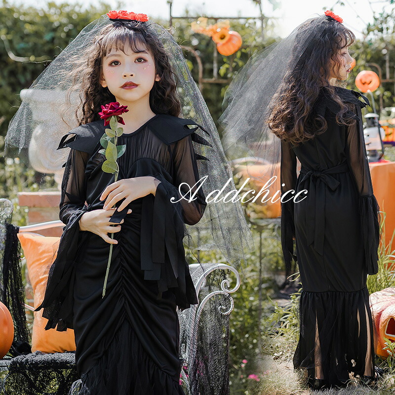子供服 ハロウィン コスプレ 魔女 魔法使い ウィッチ 吸血鬼 キッズ 女の子 衣装 学園祭 仮装 コスチューム 文化祭 かわいい 大きいサイズ イベント 演出服 ハロウィン衣装 cosplay 変装 演劇