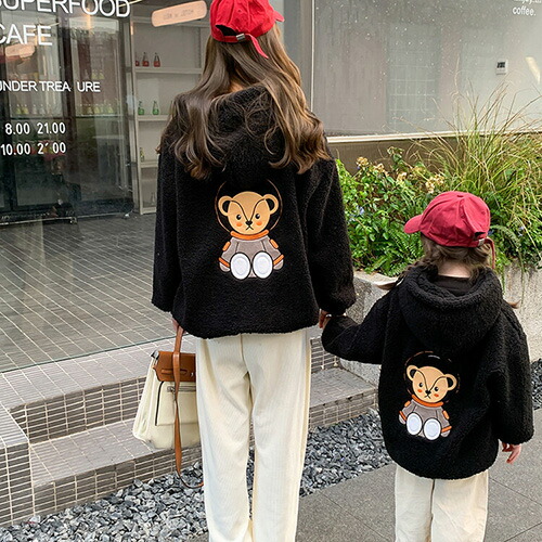 パーカー 子供 女の子 男の子 親子ペアルック コート フード付き 裏起毛あり 厚手 親子ペア レディース メンズ お揃い 長袖 家族おそろい服 ペア プレゼント ママ パパ キッズ 大人 ペアルック家族 秋 冬 暖かい 記念撮影 クリスマス 2歳 3歳 4歳 5歳 6歳