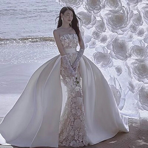 婚礼の儀お召しもの 人魚お召しもの 花嫁御寮お召しもの オフショルダー ロングお召しもの 袖なし スピード競技  花 婚礼の儀 二次会 花嫁御寮 婚礼の儀 有りがたさ会 交歓会 途轍も無い大いさ フォーマル 前撮り 溜まり場 寄り合いお召しもの 外国で挙式 映画化 旅する 窈窕たる かっこ良い  Wedding Dress レディースファッション-ウェディングドレス