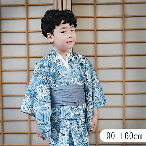 【★二分の一押さえる★百貨店SALE継続期間中】キッズ浴衣 春 夏 ちびっ子浴衣 浴衣書き割り 帯 お坊っちゃん 和装 着物 ちびっ子 キッズ 愛くるしい 今めかしい 夏祝賀会 お祝賀会 おまつり 火工品市民大会 七五三 生まれ落ちる日 映画化