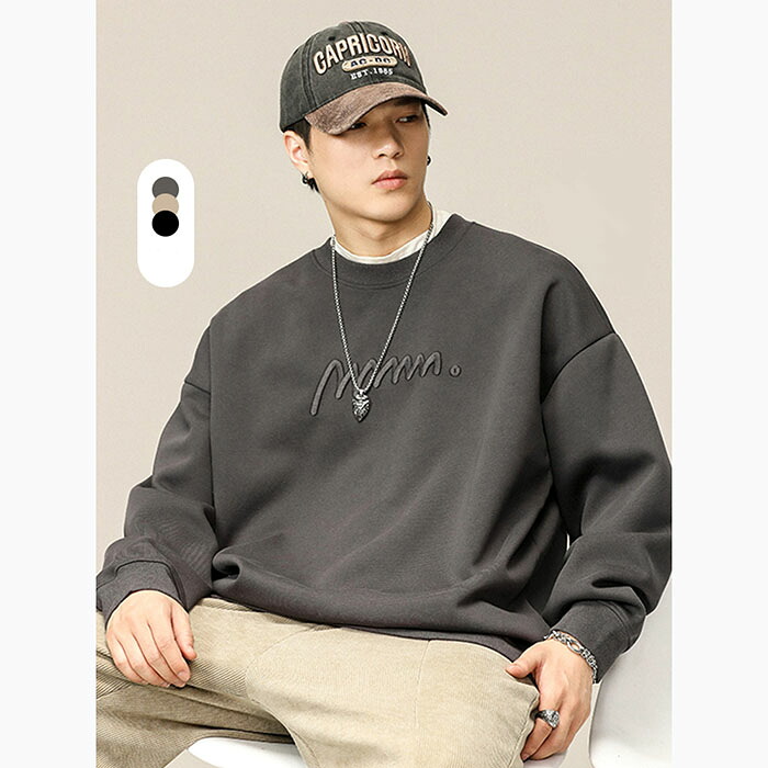 tシャツ メンズ 長袖 ビッグシルエット ロンT アメカジ ストリート 厚手 大きいサイズ ロングスリーブ オーバーサイズ 長袖tシャツ カットソー 韓国 ファッション 春 秋 冬 ゆったり 普段着 カジュアル デイリー おしゃれ トップス