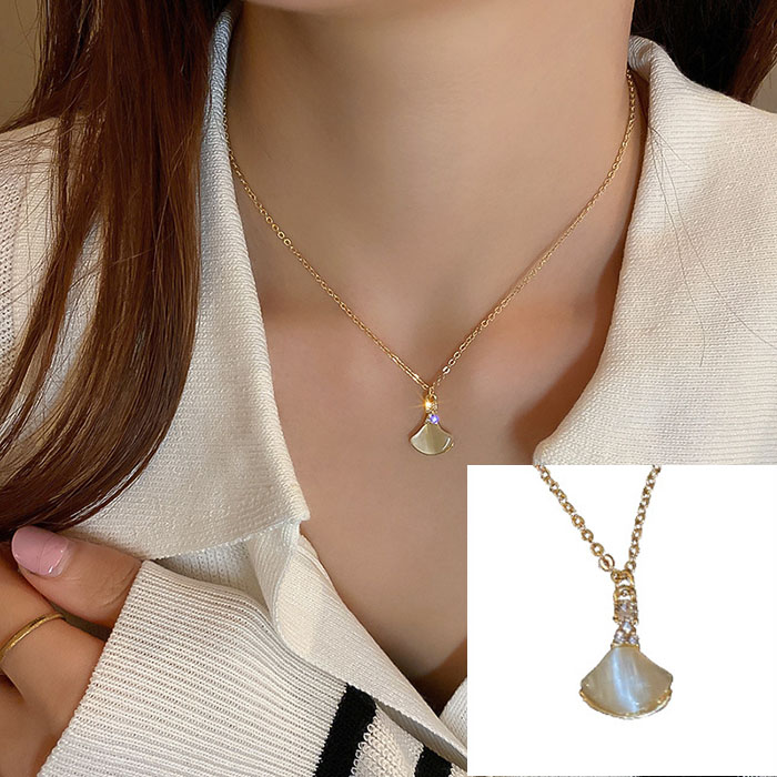 楽天市場】ネックレス マザーオブパール 扇花1花両面 白蝶貝 お花