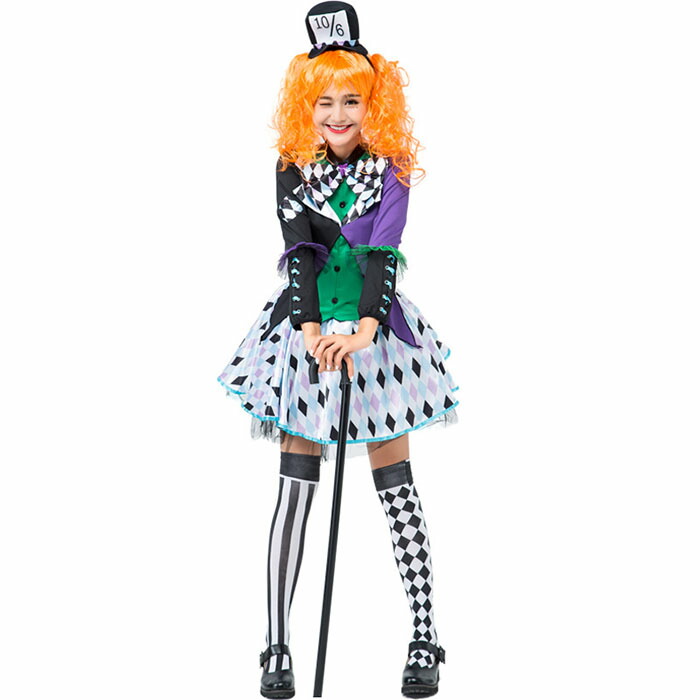 コスプレ 仮装 ピエロ 道化師服 ハロウィン 服 魔女 ピエロガール 魔法使い 衣装 レディース 5点セット 帽子付き 女性用 大人 大きいサイズ かわいい コスチューム パーティー 演出服 イベント 写真撮影 舞台 ステージ 演劇 余興 学祭 学園祭 忘年会 新年会 文化祭 変装 4,502円