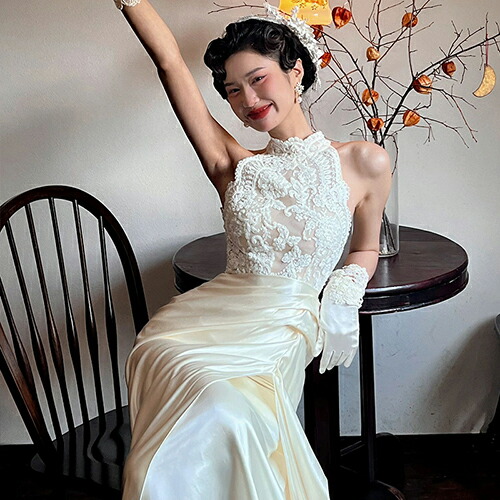 花嫁ドレス ウェディングドレス ノースリーブ ロングドレス パーティードレス 二次会 結婚式 花嫁 ブライダル 演奏会 披露宴 ロング丈 発表会 コンサート フォーマル 前撮り リゾート 海外挙式 ピアノ 発表会 エレガント 大きいサイズ 小さいサイズ|AddChic