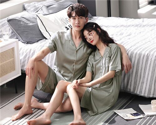 パジャマ ペアパジャマ カップルパジャ パジャマ 大きいサイズ レディース メンズ ルームウェア 半袖 上下セット 前開き ナイトウェア 部屋着 ギフト セットアップ かわいい プレゼント 春夏 上品 彼氏 彼女 お揃い お祝い 寝間着 寝巻き 送料無料 septicin Com