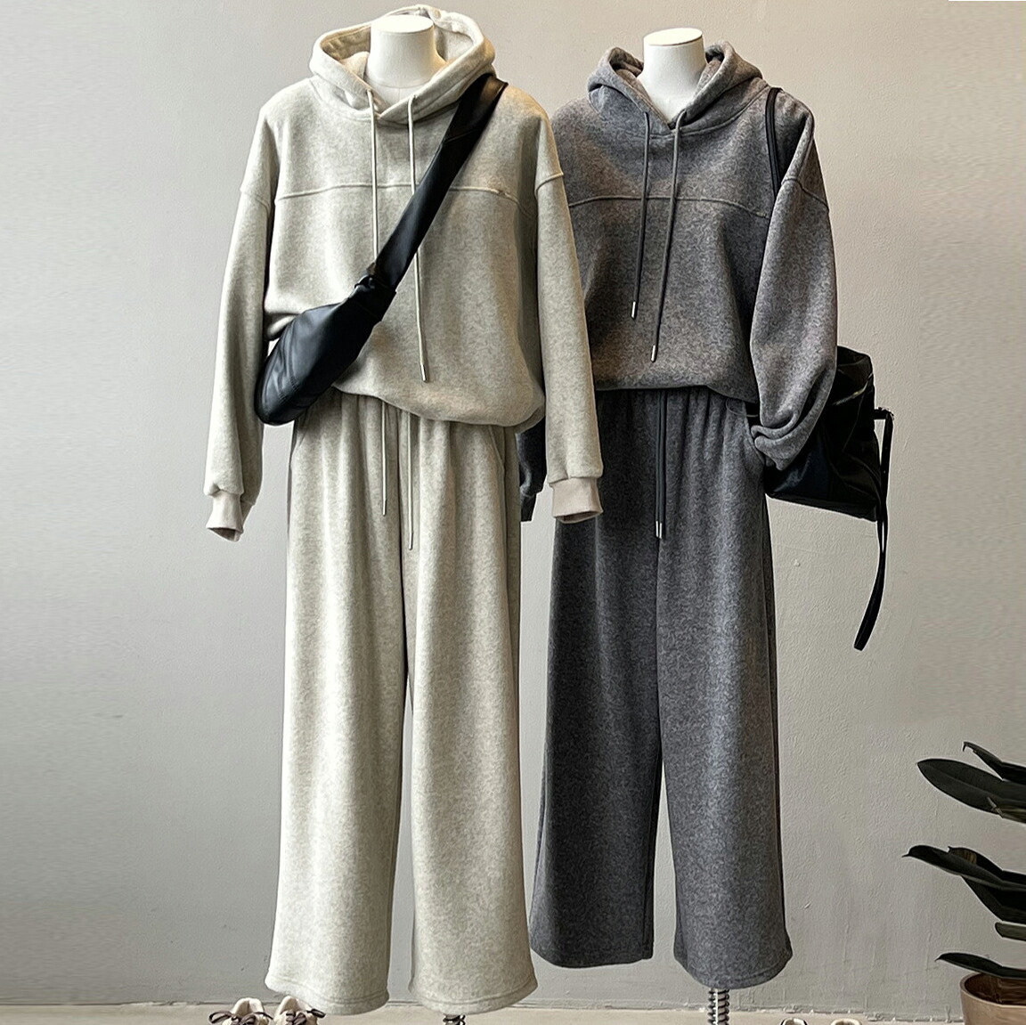 ニットセットアップ パンツ ニットパンツ レディース 秋物 セットアップ スウェット ニット パーカー 秋冬 長袖 冬 M L セーター ワイドパンツ スポーツウェア ルームウェア 部屋着 お出かけ オシャレ きれいめ カジュアル 2点セット 上下セット ゆったり|AddChic