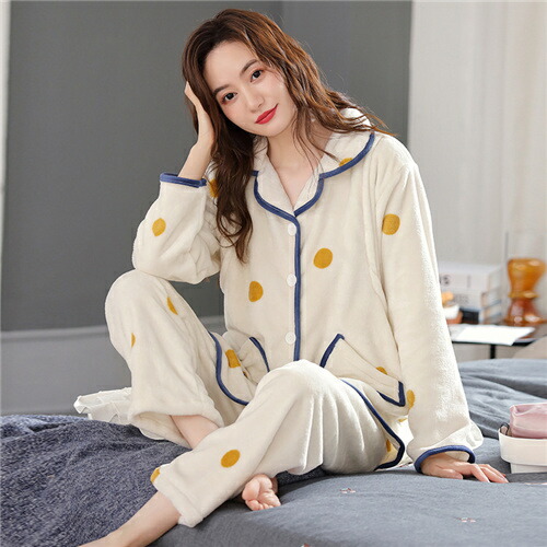 マタニティパジャマ 長袖 可愛い かわいい マタニティウエア マタニティ 入院着 妊婦服 秋 ルーム 上下セット 出産 冬