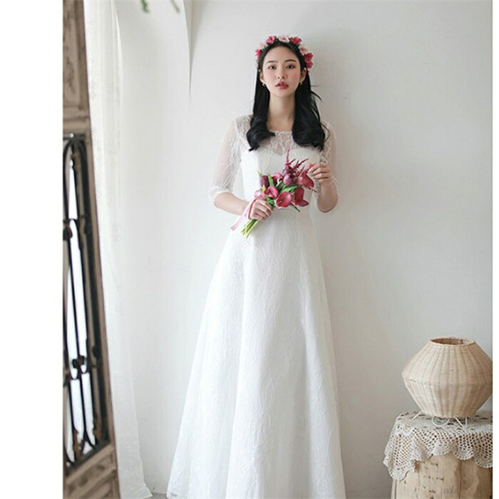 ウェディングドレス 前撮り ウェディングドレス 二次会 白 結婚式ドレス 花嫁 ブライダル ウエディングドレス Aライン 演奏会 披露宴 二次会 トレーン 発表会 コンサート パーティードレス ピアノ エレガント 海外挙式 大きいサイズ カジュアル｜AddChic