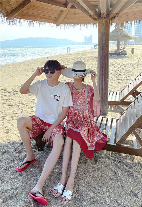 スウィムスーツ ドゥオ 夏季フロック 有りの実ルック 上下一組 カップル お揃い着衣シャツ上下セット トップス 半袖 レディース ワンピース 月事 半下穿き 砂浜 夏お敵 贈答 ご番い カジュアル 年月日 遊戯 渡航 貨物輸送無料 Hotjobsafrica Org