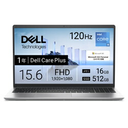Dell 15 DC15250 v2 ND65-GHM3SC プラチナしろがね色 15.6in Core i5 記憶装置 16GB SSD 512GB Win11 Home デル 万覚え帳マイコン パソコン-ノートPC