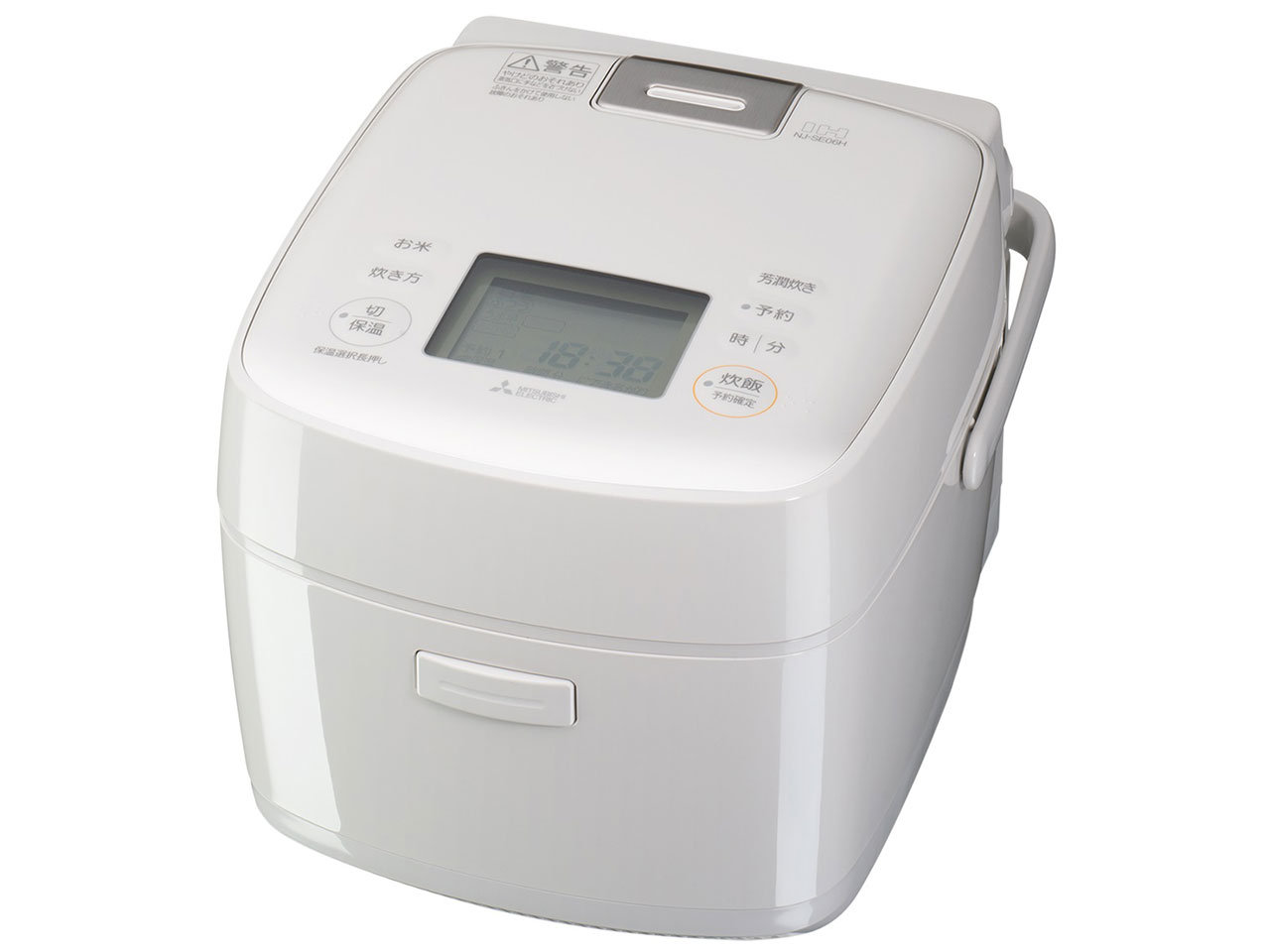 三菱電機 MITSUBISHI IHジャー炊飯器 備長炭 炭炊釜 NJ-SE06H-W　白亜麻 しろあま　炊飯容量：3.5合 17,658円