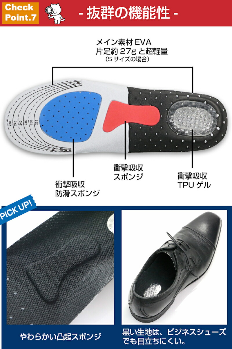 楽天市場 2組4枚入 インソール 衝撃吸収 中敷き レディース メンズ かかと スポーツ シークレット 疲れにくい アーチサポート 楽 靴 中敷 消臭 入れておく 土踏まず かかと 防臭 偏平足 革靴 スニーカー ブーツ スポーツ ランニング 登山 立ち仕事 Sa 01