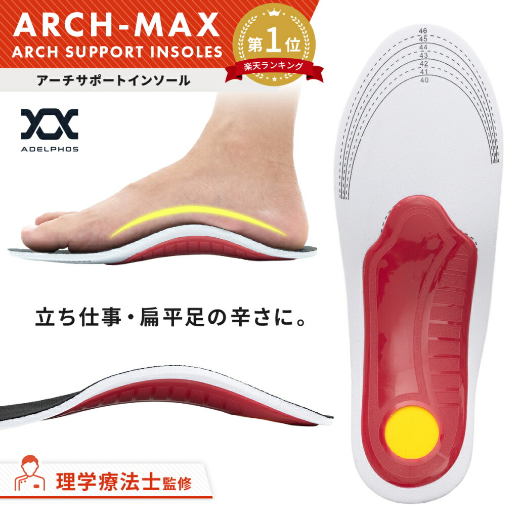 楽天市場】[特価10%OFF] 【1位_理学療法士監修】 インソール 衝撃吸収