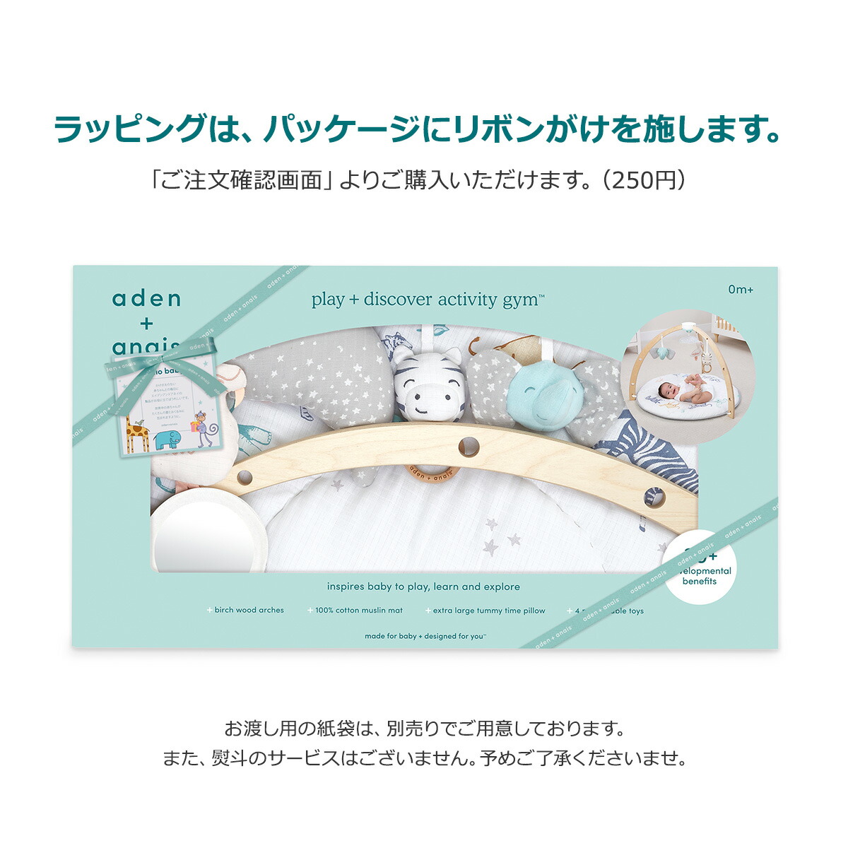 【当商品10倍P】ベビージム おしゃれ 赤ちゃん プレイマット プレイジム エイデン アンド アネイ タミータイム aden + anais アクティビティジム ライジングスター