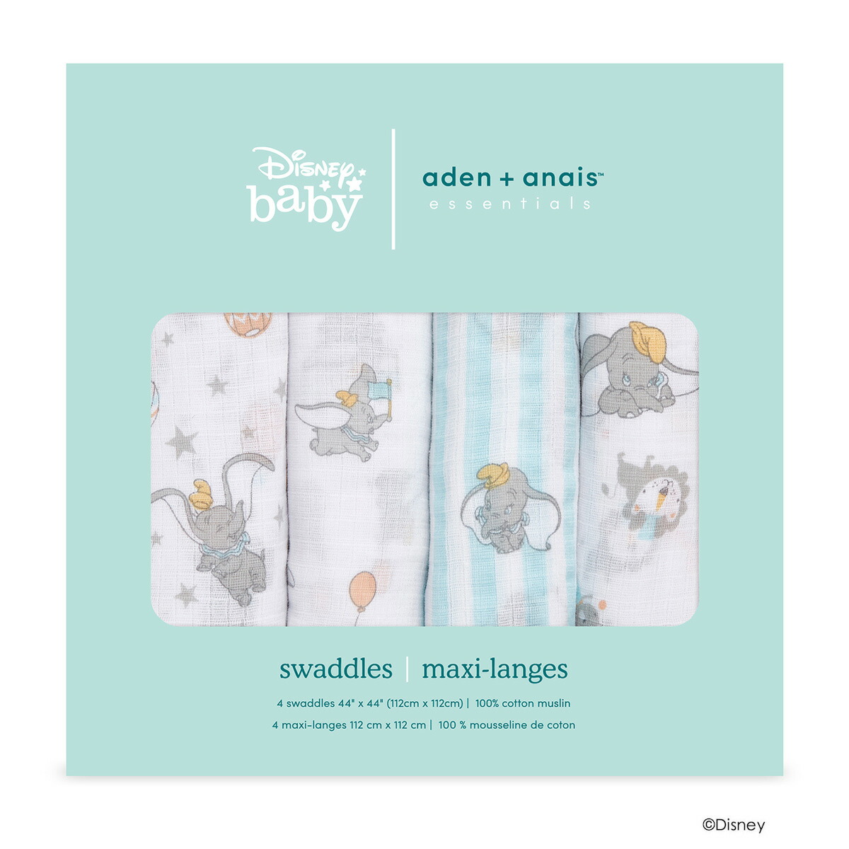 楽天市場 エイデン アンド アネイ エッセンシャルズ Aden Anais Essentials モスリン スワドル プラス 4枚 入り おくるみ ガーゼ クラシックスワドル 出産祝い ギフト ディズニー ベビー Eswcdijb Disney Baby Swaddle Dumbo New Heights ダンボ ニュー